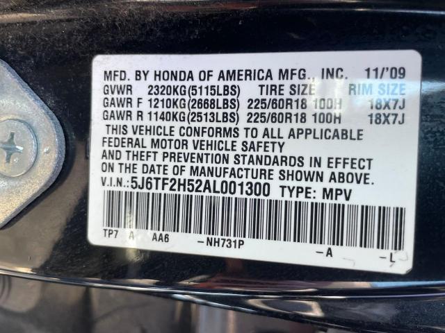 Photo 9 VIN: 5J6TF2H52AL001300 - HONDA ACCORD 