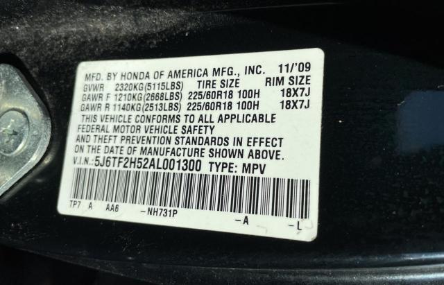 Photo 9 VIN: 5J6TF2H52AL001300 - HONDA ACCORD 