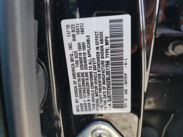 Photo 11 VIN: 5J6TF2H52BL001766 - HONDA ACCORD CRO 