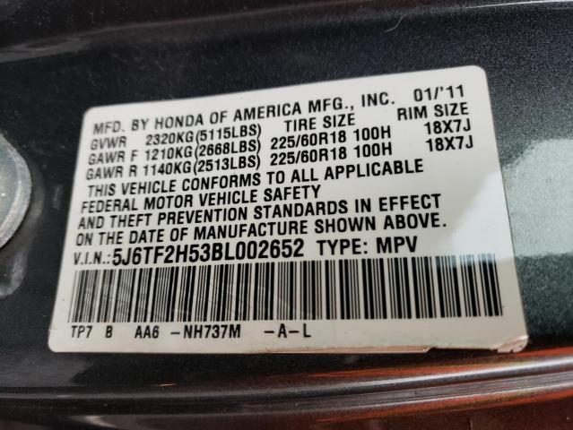 Photo 12 VIN: 5J6TF2H53BL002652 - HONDA ACCORD 