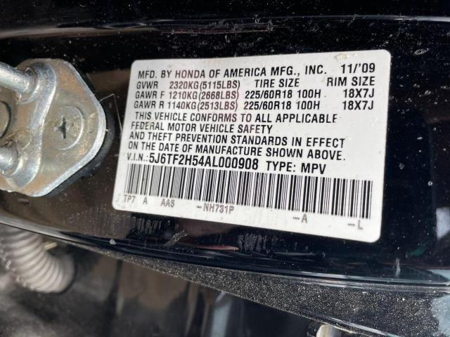 Photo 9 VIN: 5J6TF2H54AL000908 - HONDA ACCORD 