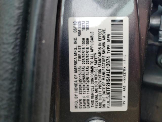 Photo 11 VIN: 5J6TF2H54AL013674 - HONDA ACCORD CRO 