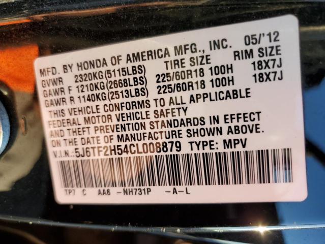 Photo 11 VIN: 5J6TF2H54CL008879 - HONDA CROSSTOUR 