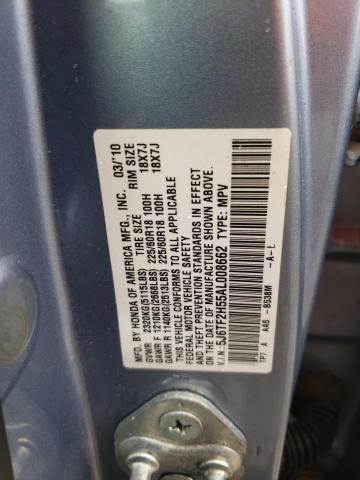 Photo 11 VIN: 5J6TF2H55AL008662 - HONDA ACCORD 