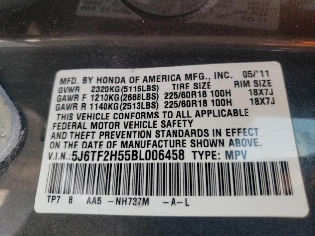 Photo 9 VIN: 5J6TF2H55BL006458 - HONDA ACCORD CRO 