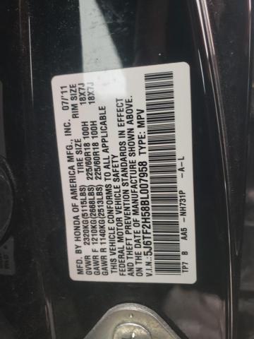 Photo 11 VIN: 5J6TF2H58BL007958 - HONDA ACCORD CRO 