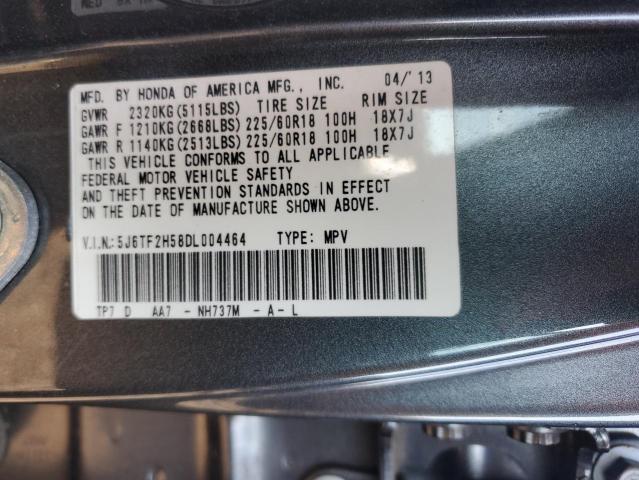 Photo 11 VIN: 5J6TF2H58DL004464 - HONDA CROSSTOUR 