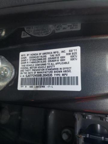 Photo 9 VIN: 5J6TF2H59BL004535 - HONDA ACCORD CRO 