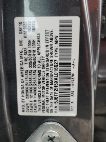 Photo 11 VIN: 5J6TF2H5XAL016627 - HONDA ACCORD 