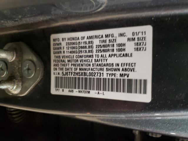 Photo 11 VIN: 5J6TF2H5XBL002731 - HONDA ACCORD 