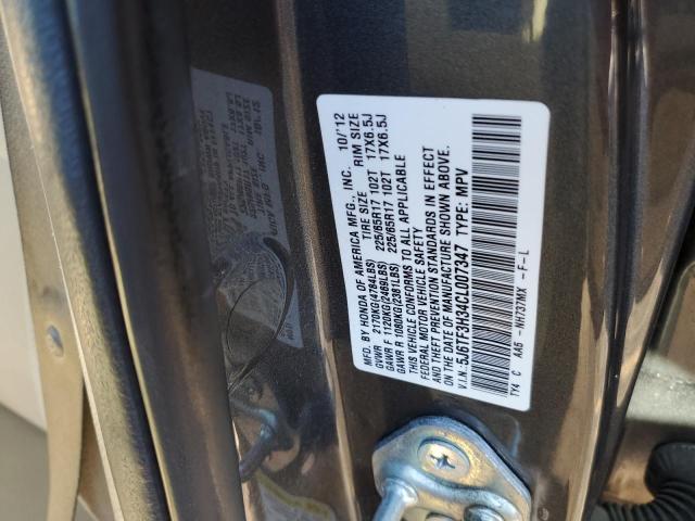 Photo 11 VIN: 5J6TF3H34CL007347 - HONDA CROSSTOUR 