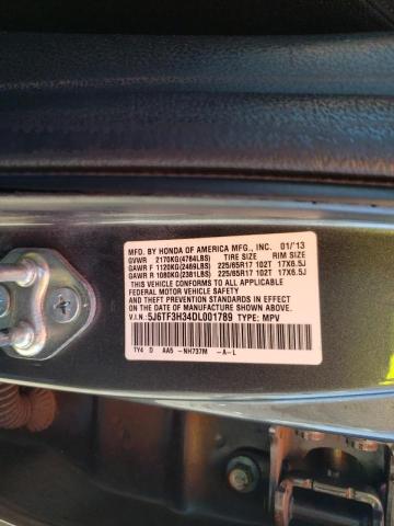 Photo 9 VIN: 5J6TF3H34DL001789 - HONDA CROSSTOUR 