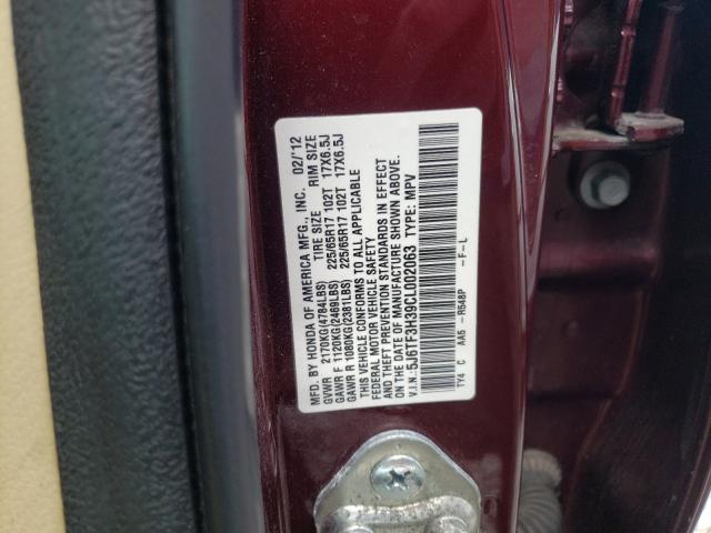 Photo 9 VIN: 5J6TF3H39CL002063 - HONDA CROSSTOUR 