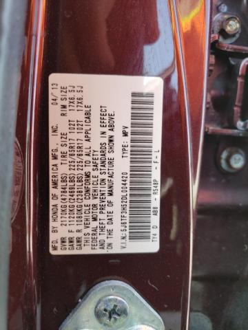 Photo 11 VIN: 5J6TF3H52DL004420 - HONDA CROSSTOUR 