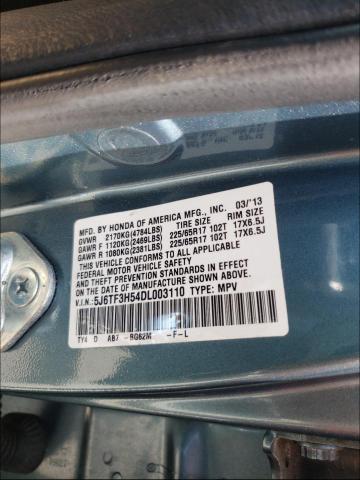 Photo 9 VIN: 5J6TF3H54DL003110 - HONDA CROSSTOUR 