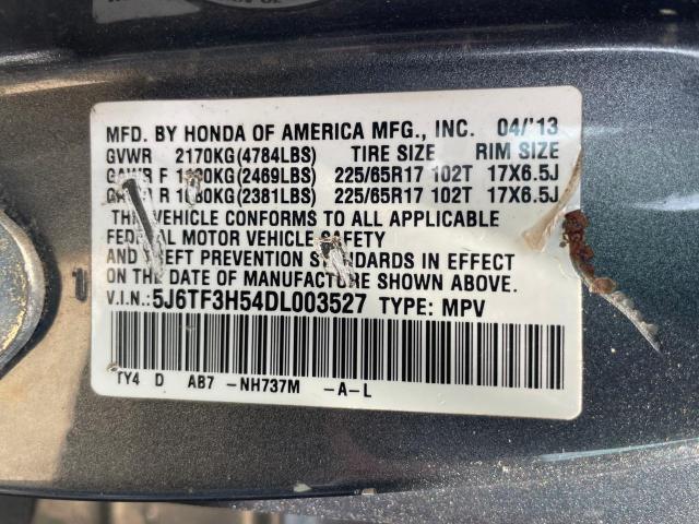 Photo 9 VIN: 5J6TF3H54DL003527 - HONDA CROSSTOUR 