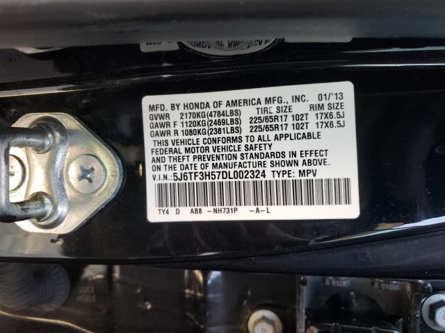 Photo 9 VIN: 5J6TF3H57DL002324 - HONDA CROSSTOUR 