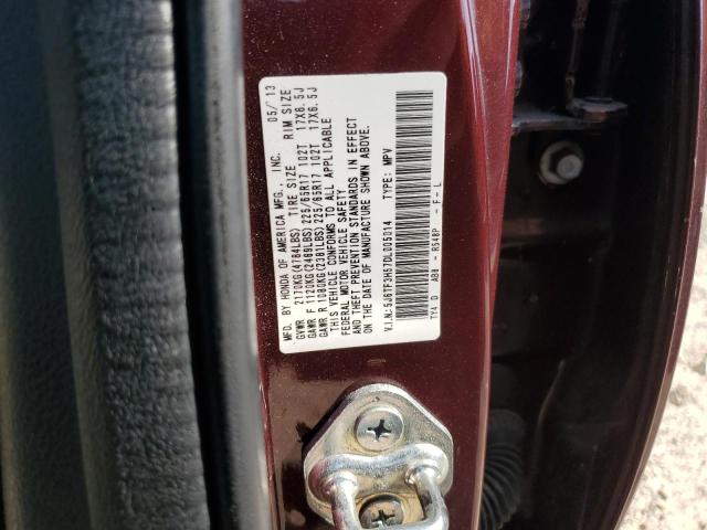 Photo 12 VIN: 5J6TF3H57DL005014 - HONDA CROSSTOUR 