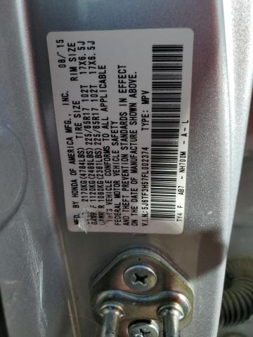 Photo 11 VIN: 5J6TF3H57FL002374 - HONDA CROSSTOUR 