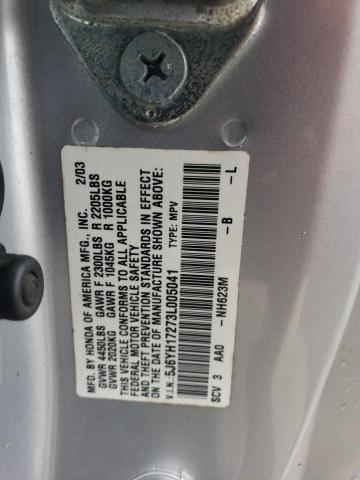 Photo 13 VIN: 5J6YH17273L005041 - HONDA ELEMENT 