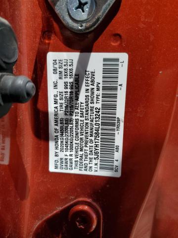 Photo 11 VIN: 5J6YH17584L013242 - HONDA ELEMENT 