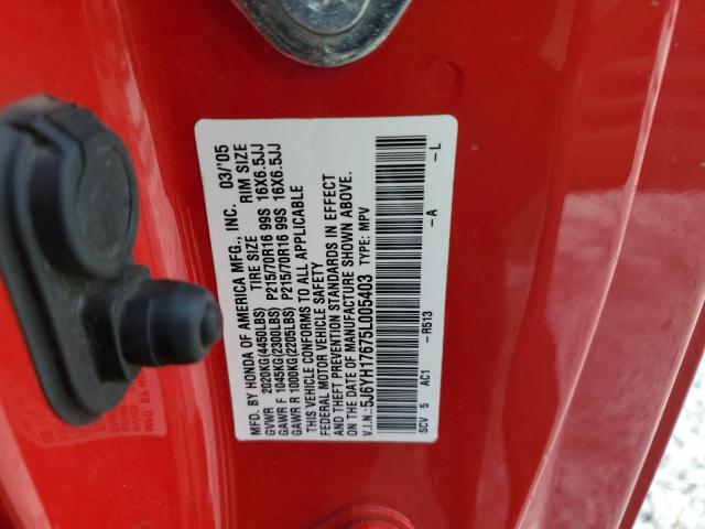 Photo 12 VIN: 5J6YH17675L005403 - HONDA ELEMENT 