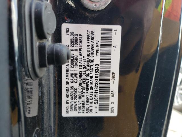 Photo 9 VIN: 5J6YH18233L015340 - HONDA ELEMENT DX 