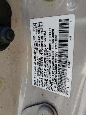 Photo 12 VIN: 5J6YH18305L001827 - HONDA ELEMENT 