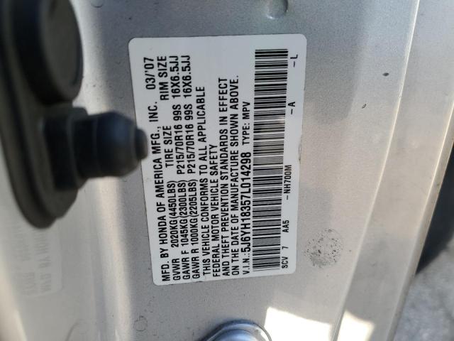 Photo 11 VIN: 5J6YH18357L014298 - HONDA ELEMENT 