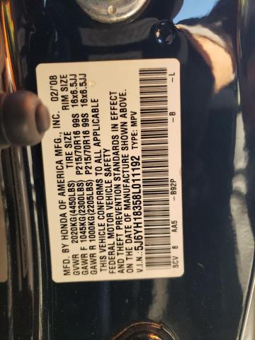 Photo 11 VIN: 5J6YH18358L011192 - HONDA ELEMENT 