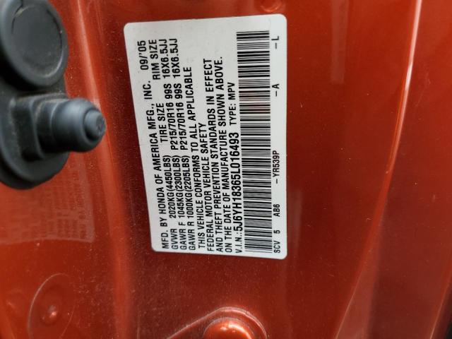 Photo 11 VIN: 5J6YH18365L016493 - HONDA ELEMENT LX 