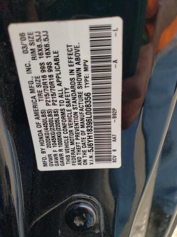 Photo 12 VIN: 5J6YH18396L008356 - HONDA ELEMENT 