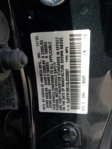 Photo 12 VIN: 5J6YH18513L020997 - HONDA ELEMENT 