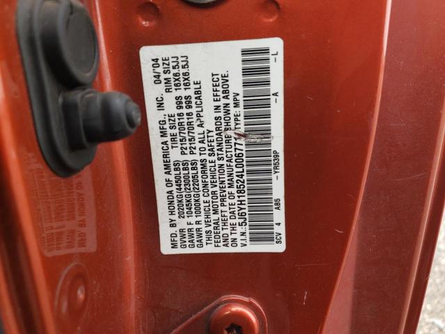 Photo 12 VIN: 5J6YH18524L006771 - HONDA ELEMENT EX 