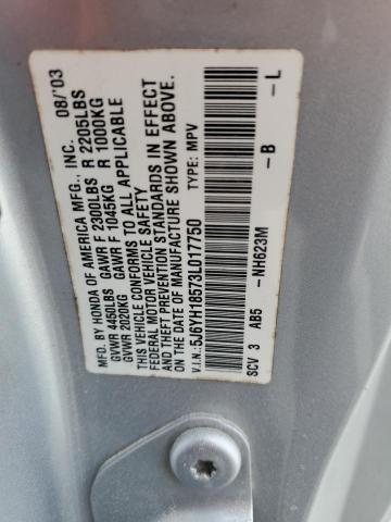 Photo 11 VIN: 5J6YH18573L017750 - HONDA ELEMENT 