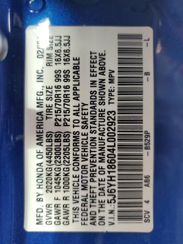 Photo 11 VIN: 5J6YH18604L002923 - HONDA ELEMENT 