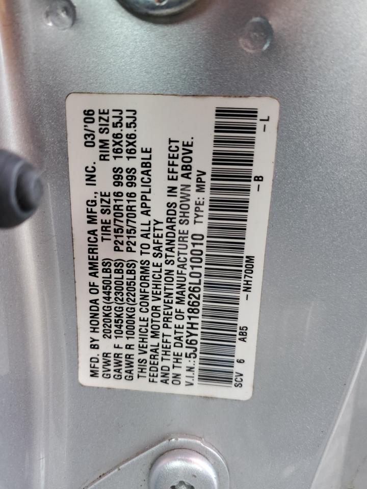 Photo 11 VIN: 5J6YH18626L010010 - HONDA ELEMENT 