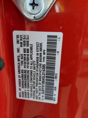 Photo 12 VIN: 5J6YH18645L014395 - HONDA ELEMENT EX 