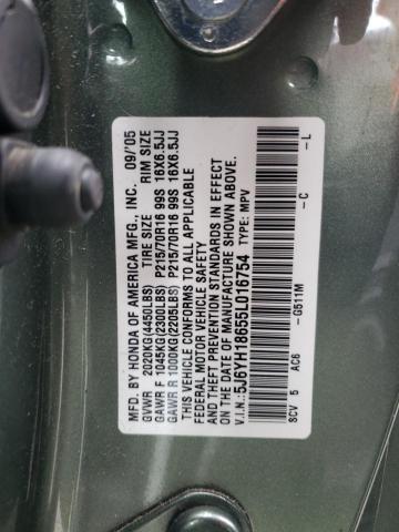 Photo 12 VIN: 5J6YH18655L016754 - HONDA ELEMENT 