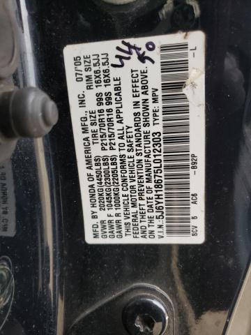 Photo 11 VIN: 5J6YH18675L012303 - HONDA ELEMENT 