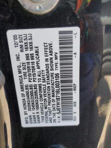 Photo 11 VIN: 5J6YH18716L003106 - HONDA ELEMENT 