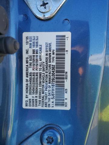 Photo 12 VIN: 5J6YH18726L004362 - HONDA ELEMENT EX 