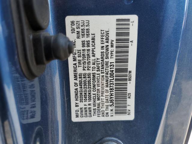 Photo 13 VIN: 5J6YH18737L004131 - HONDA ELEMENT EX 