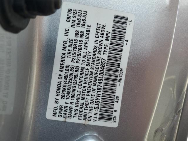 Photo 11 VIN: 5J6YH18749L004657 - HONDA ELEMENT EX 