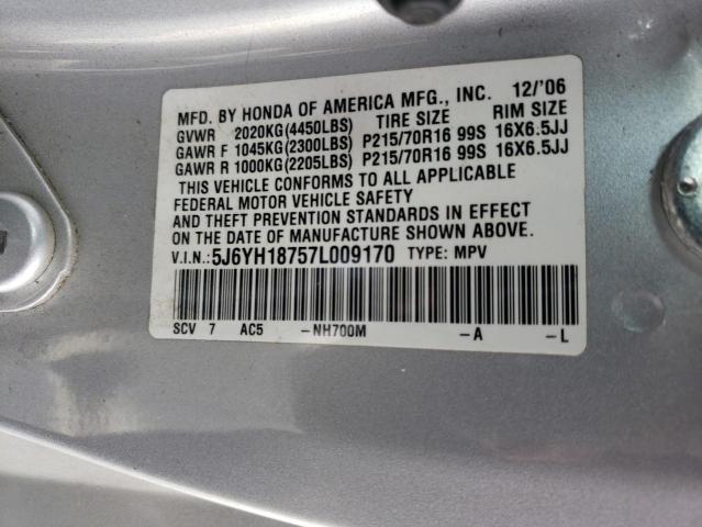 Photo 11 VIN: 5J6YH18757L009170 - HONDA ELEMENT 