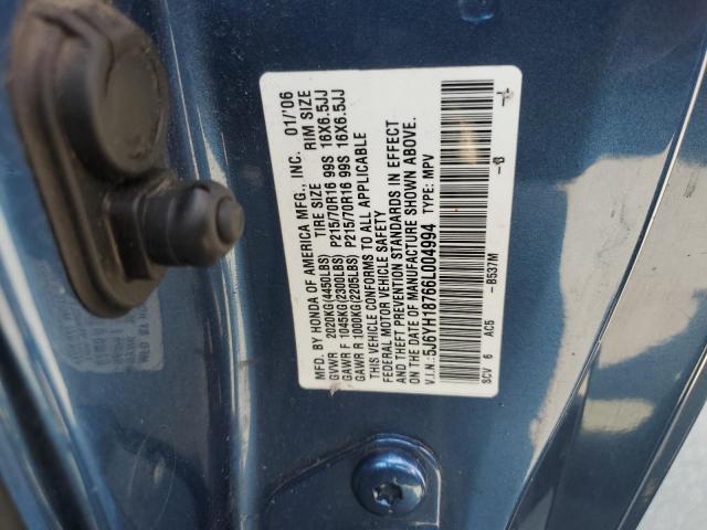 Photo 12 VIN: 5J6YH18766L004994 - HONDA ELEMENT 