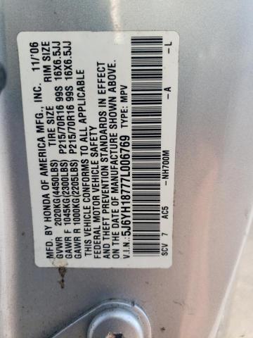 Photo 12 VIN: 5J6YH18777L006769 - HONDA ELEMENT EX 