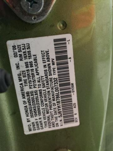 Photo 12 VIN: 5J6YH18786L007332 - HONDA ELEMENT EX 