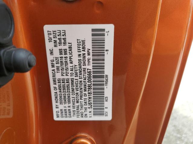 Photo 12 VIN: 5J6YH18788L006667 - HONDA ELEMENT EX 