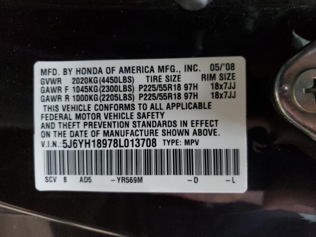 Photo 12 VIN: 5J6YH18978L013708 - HONDA ELEMENT 